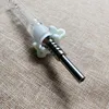 10mm 14mm 19mm Joint Nector Collectors Dab Straws Hand Pipes With Titanium Nail Nector Collector Kits NC