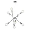 8 Lights Modern Sputnik Chandelier Lighting with Adjustable Arms Mid Century Pendant Light Vintage Industrial Farmhouse Ceiling Light