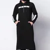 Mjartoria muslimska robe hoodies klädsel män saudi arab långärmad thobe jubba thobe kaftan lång islamisk man kläder1