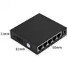 5 portar 10/100 / 1000mbps Adaptiv Gigabit Ethernet LAN RJ45 Nätverksbrytare med laddare PUNK EU US Adapter 3
