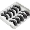 Hot 5PAirs Fake 3D Mink Eyelashes Mink Lashes Naturliga tjocka Falska Ögonfransar Makeup Eyelash Extension Maquillage