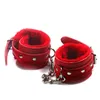 BDSM En Cuir Main Anneau Main Cheville-s Retenue Bondage équipement Fétiche Cosplay flic Poignet sex toy pour couple esclave règle jouer C18112701