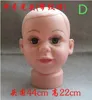 7style Pvc Plastic Cosmetology Child Boy Mannequin Manikin Testa Modella Cappello Cappello Scarf Afferida Omperi da sole Cappelli da sole 1pc B572