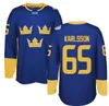 Cheap 2016 World Cup of Sweden WCH Hockey Jerseys 34 Carl Soderberg 92 Gabriel Landeskog 19 Backstrom 65 Erik Karlsson 20 Steen 30 Lundqvist