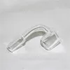 Rökning Domeless Quartz Banger 4mm tjock 14mm Clear Quartz Nail Joint 90 ° Dab Nails