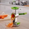 Mathackare Vegetabiliska skivor Multifunktion Fruit Cutter Speedy Manual Rotary Cheese Grater-ROUND Tumbling Box Shredder Grinder F263N