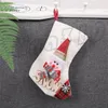 Venta caliente muñeco de nieve alce calcetines de Navidad medianos accesorios decorativos del día de Navidad bolsa de regalo de dulces de Navidad T9I0095