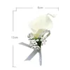 Mariage Groom Chroomsman Boutonniere Artificial Flower Corsage Man Suit Brooch Clidon for Bridal Party Decoration6211495