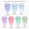 LED Skin Rejuvenation Face Neck 7 Colors Light Facial Mask With Necks Facial Care Treatment Beauty Anti Acne Therapy Whitening