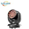 Bee eye led moving head light 19x15w zoom function RGBW 4in1 beam wash effect stage light