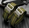 1 pz 20mm 21mm 22mm banda Truppe francesi Borsa per paracadute per NATO Cintura in nylon elastico Marche generali Wacthband Cinturino per orologio Bracciale militare