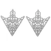 I-Remiel Vintage Fashion Triangle Shirt Collar Pin för män och kvinnor Håled Out Crown Brosch Corner Emblem Smycken Tillbehör T190622