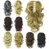 16 pollici Onda profonda Sintetica Ponytail Ponytail Exentitions Grip Ponytails Simulazione Estensioni per capelli umani Bundles MW062