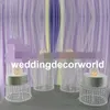 Nouveau style décoratif de mariage colonnes piliers acrylique cristal clair mariage fleur stands bouquet décorations pièce maîtresse vase decor436