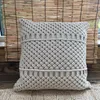 Bohemia Handmade Cotton Macrame Throw Pillow Cases Cover Pillow Divano Sofa Boho Home Decor Gift Crema Cuscino Cuscino decorativo 000