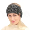 21 colors Knitted Crochet headband Women Headband Winter Ear Warmer Elastic Hair Band for Women039s Wide Hair Accessories9031089