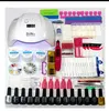 Manikyruppsättning Välj 1210 Colors Gel Polish Base Top Coat Nail Kit 24W48W54W UV LED -lampa Electric Manicure Handle Nagelkonst SE5292095