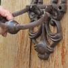 2 sztuki żeliwna kolumna do drzwi łosia dekoracyjny doorknocker tradycyjny styl vintage zwierzęcy klamka drzwi zatrzask B300Q