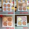 (W magazynie) Hot Makeup 4 kolory Bronzers Highlighters Palette Proszek Proszek! Wysyłka EPACTET.