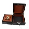 Watch Box Wood Without LOGO Metal Lock Paint Brand Watch Gift Box With PU Pillow glitter20082448334