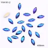 10pcs diamanti per unghie in cristallo Drop design flatback Ab Marquise decorazioni per nail art strass in pietra per unghie YHA161 ~ 63