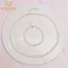 ASHIQI Children Jewelry Sets & more Real MiNi Natural Freshwater Pearl Neclace Bracelet Sets for Kid Girl Lovely Gift