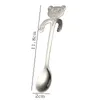 Stainless steel hanging bear coffee spoon Cartoon handle Mixing spoons Home Kitchen Dining Flatware