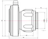 浸漬可能な内視鏡ビデオアダプタ工場価格28mm C CSマウント防水医療エンドソープカプラー