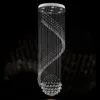 DHL Modern K9 Crystal ljuskrona för spiral design LED LUXURY CRYSTAL LAMP Hängande inre stege korridor lampa