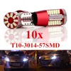 10X T10 501 194 W5W 3014 57SMD LED Lampadine per auto Parcheggio Canbus Bianco Indicatore per auto Auto Wedge Clearance Lights Lampadina Lampade di parcheggio8691451