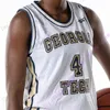 Georgia Tech Sarı Ceketler Basketbol Forması NCAA Koleji Devoe Jose Alvarado Moses Wright James Banks III Usher Stephon Marbury Chris Bosh