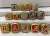 14.PCs Alabama Crimson Roll Tide National American Football Championship Ring Set Souvenir Men Fan Gift 2019 Partihandel Drop Shipping