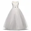 1 pz 2019 ragazze abito in pizzo 8 colori baby bambini abiti firmati ragazze lunghezza del pavimento elegante abito di ballo formale festa di ballo principessa Dre1521073