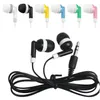 DHL 100pcs Cheape Headphone 35MM Ear Buds Inear Earphone MP3 Phone Gift Earphone with package Bag6101536