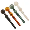 Paladin886 Y146 Smoking Hand Pipes About 5.5 Inches 30mm OD Bowl Oil Burners Colorful Dots Glass Pipe
