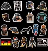 50 pcs Mixed Car Stickers Rottweiler Dog Pets For Skateboard Laptop Helmet Stickers Pad Bicycle Bike PS4 Notebook Fridge Guitar Pvc Decal