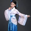 10 Renkler Kadınlar için Prenses Elbise Parti Nakış Dans Yeni Yıl Sahne Kostümleri Çin Geleneksel Han Fu Girl312K