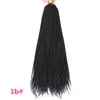 18/22 Zoll Synthetische Kleine Crotchet Braid Haarverlängerung Lange Synthetische Senegalese Twist Flechten Haar für Schwarze Frauen LS23