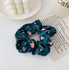 Moda Kobiety Lampart Zespoły Do Włosów Elastyczne Zespoły Cute Wzór Zwierząt Włosy Scrunchies Dziewczyna Akcesoria Krawat Ponytail Holder