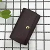 2017 Cały oryginalny pudełko luksusowy multogolorowy krótki portfel sześć kluczowych uchwytów kobiet