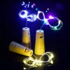 50st COLLED Batterier 1M 10LED 2M 20LED VINBOLK CORK STRING LED LIGHT Vattentäta Starry Lampor för julfest bröllopsdekorationer