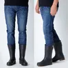 Hot Sale-Free Shipping 2016 Ny Fashion Mens Regn Stövlar Vattentät Rainboots Matt Skor RaineDay Water Skor Vuxen Skor Skidstorlek 39-45