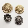100pcs 10mm-25mm Factory direct s high-grade classic leisure Womens clothing with foot buttons supply carved metal clothing bu332A