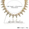 Big Mensed Mens Spike цепи ожерелье Choker18mm 18k позолоченные Zirconia Punk Hip-хоп рэпер Полный алмазные украшения подарки для парней оптом