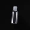 60ml PET plastic bottle with flip cap transparent round shape bottle for makeup remover disposable hand sanitizer gel LX1846