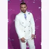 Популярные двубортный Groomsmen Пик нагрудные Groom Tuxedos Мужские костюмы Свадебные / Prom Best Man Blazer (куртка + Pantst + Tie) 775
