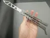 balisong channel D2 blade titanium handle butterfly trainer training knife not sharp Crafts Martial arts Collection knvies