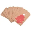 Multi Style Kraft Paper Tags Diy Crafts Hang Tag Tag Gift Supplies Rótulos para favores de Natal com corda