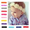生まれたばかりの赤ちゃんの女の子幼児の弾性的かわいいソリッドカラーの花のヘッドバンドファッションヘッドクロス幼児のヘッドウェアの髪の装飾