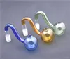 10mm 14mm 18mm Mannelijke Vrouwelijke Glas Oliebrander Pijpen Voor Olierouts Glasbongen Kleurrijke Dikke Pyrex Dia 30mm Bal Glas Pijp 10st